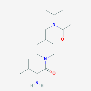 molecular formula C16H31N3O2 B15503478 N-[[1-(2-amino-3-methylbutanoyl)piperidin-4-yl]methyl]-N-propan-2-ylacetamide 