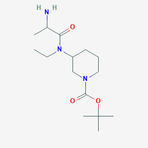 molecular formula C15H29N3O3 B15503552 Tert-butyl 3-[2-aminopropanoyl(ethyl)amino]piperidine-1-carboxylate 