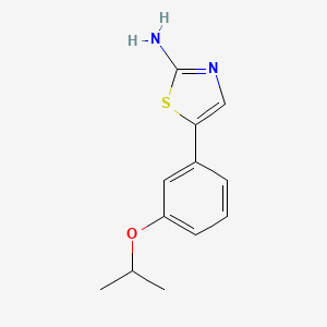 molecular formula C12H14N2OS B15503565 5-(3-Isopropoxyphenyl)thiazol-2-amine 