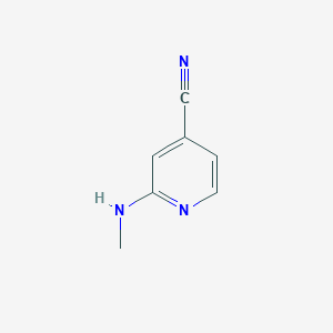molecular formula C7H7N3 B155036 2-(Methylamino)pyridine-4-carbonitrile CAS No. 137225-13-9