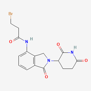 molecular formula C16H16BrN3O4 B15503615 Lenalidomide-CO-C2-Br 