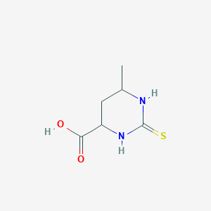 molecular formula C6H10N2O2S B15503879 6-Methyl-2-sulfanylidene-1,3-diazinane-4-carboxylic acid 