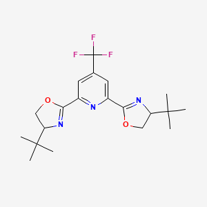 molecular formula C20H26F3N3O2 B15503915 2,6-Bis[(4S)-4-(1,1-dimethylethyl)-4,5-dihydro-2-oxazolyl]-4-(trifluoromethyl)pyridine 