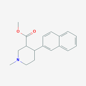 molecular formula C18H21NO2 B15504003 Methyl 1-methyl-4-naphthalen-2-ylpiperidine-3-carboxylate 