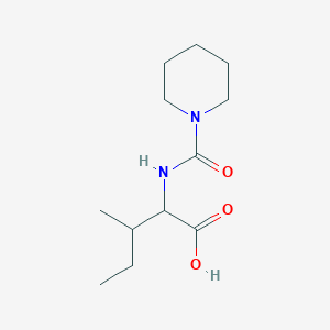 molecular formula C12H22N2O3 B15504251 N-(piperidin-1-ylcarbonyl)isoleucine 