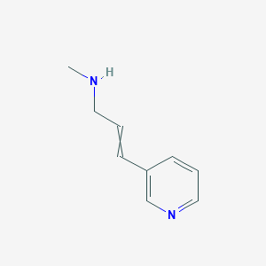 molecular formula C9H12N2 B15504293 N-methyl-3-pyridin-3-ylprop-2-en-1-amine 