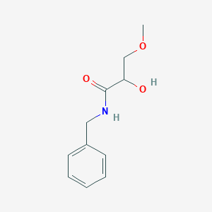 molecular formula C11H15NO3 B15504413 N-benzyl-2-hydroxy-3-methoxypropanamide 