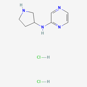 molecular formula C8H14Cl2N4 B15504460 N-pyrrolidin-3-ylpyrazin-2-amine;dihydrochloride 