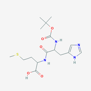 molecular formula C16H26N4O5S B15504463 (Tert-butoxycarbonyl)-L-histidyl-L-methionine 