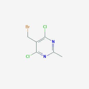 molecular formula C6H5BrCl2N2 B155046 5-(Bromomethyl)-4,6-dichloro-2-methylpyrimidine CAS No. 1780-34-3
