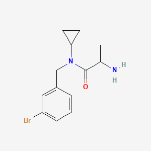 molecular formula C13H17BrN2O B15504888 2-amino-N-[(3-bromophenyl)methyl]-N-cyclopropylpropanamide 