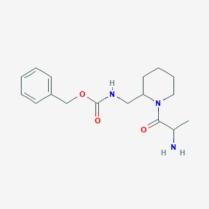 molecular formula C17H25N3O3 B15504906 benzyl N-[[1-(2-aminopropanoyl)piperidin-2-yl]methyl]carbamate 
