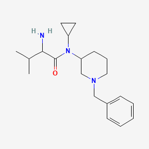 molecular formula C20H31N3O B15504909 2-Amino-N-((S)-1-benzylpiperidin-3-yl)-N-cyclopropyl-3-methylbutanamide 