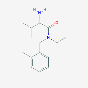 molecular formula C16H26N2O B15505096 2-amino-3-methyl-N-[(2-methylphenyl)methyl]-N-propan-2-ylbutanamide 