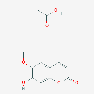 molecular formula C12H12O6 B15505104 Scopoletin (acetate) 