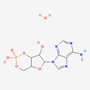 molecular formula C10H14N5O7P B15505192 Cyclic adenosine monophosphate;Adenosine cyclic 3', 5'-monophosphate;cAMP 