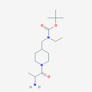 molecular formula C16H31N3O3 B15505230 tert-butyl N-[[1-(2-aminopropanoyl)piperidin-4-yl]methyl]-N-ethylcarbamate 