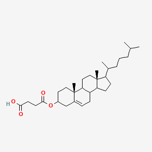 molecular formula C31H50O4 B15505781 4-[[(10R,13R)-10,13-dimethyl-17-(6-methylheptan-2-yl)-2,3,4,7,8,9,11,12,14,15,16,17-dodecahydro-1H-cyclopenta[a]phenanthren-3-yl]oxy]-4-oxobutanoic acid 