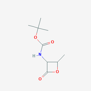 molecular formula C9H15NO4 B15505948 tert-butyl N-(2-methyl-4-oxooxetan-3-yl)carbamate 