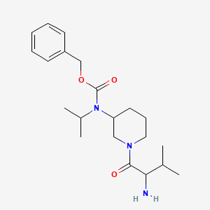 molecular formula C21H33N3O3 B15506010 Benzyl (1-((S)-2-amino-3-methylbutanoyl)piperidin-3-yl)(isopropyl)carbamate 