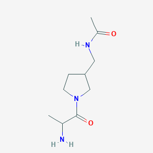 molecular formula C10H19N3O2 B15506397 N-[[1-(2-aminopropanoyl)pyrrolidin-3-yl]methyl]acetamide 