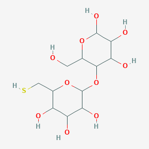 molecular formula C12H22O10S B15506479 6-(Hydroxymethyl)-5-[3,4,5-trihydroxy-6-(sulfanylmethyl)oxan-2-yl]oxyoxane-2,3,4-triol 