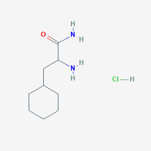 molecular formula C9H19ClN2O B15506835 H-Cha-NH2 beta-Cyclohexyl-L-alanine amide 