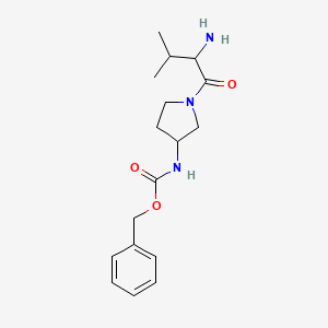molecular formula C17H25N3O3 B15506861 Benzyl ((S)-1-((S)-2-amino-3-methylbutanoyl)pyrrolidin-3-yl)carbamate 