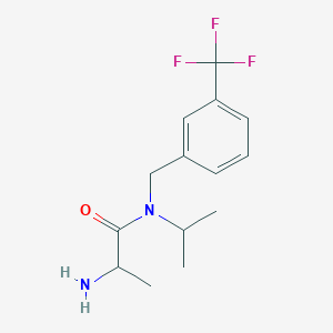 molecular formula C14H19F3N2O B15506868 (S)-2-Amino-N-isopropyl-N-(3-(trifluoromethyl)benzyl)propanamide 