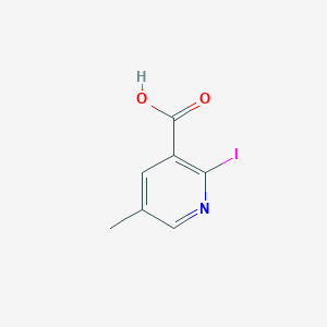 molecular formula C7H6INO2 B15506876 2-Iodo-5-methylnicotinic acid 