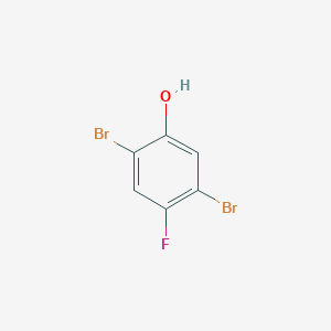 molecular formula C6H3Br2FO B15507115 2,5-Dibromo-4-fluorophenol CAS No. 1155354-15-6