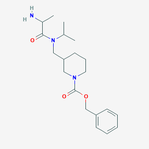 molecular formula C20H31N3O3 B15507198 Benzyl 3-[[2-aminopropanoyl(propan-2-yl)amino]methyl]piperidine-1-carboxylate 