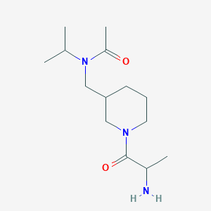 molecular formula C14H27N3O2 B15507618 N-[[1-(2-aminopropanoyl)piperidin-3-yl]methyl]-N-propan-2-ylacetamide 