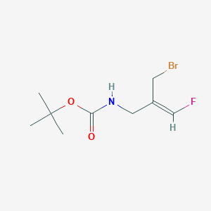 molecular formula C9H15BrFNO2 B15508008 (Z)-tert-butyl 2-(bromomethyl)-3-fluoroallylcarbamate 