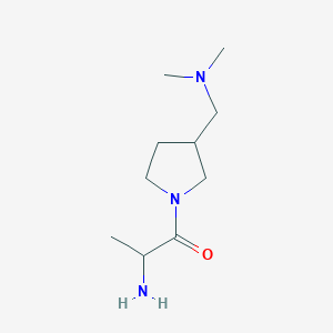 molecular formula C10H21N3O B15508153 2-Amino-1-[3-[(dimethylamino)methyl]pyrrolidin-1-yl]propan-1-one 