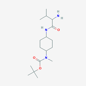 molecular formula C17H33N3O3 B15508392 tert-butyl N-[4-[(2-amino-3-methylbutanoyl)amino]cyclohexyl]-N-methylcarbamate 