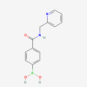 molecular formula C13H13BN2O3 B15508611 B-[4-[[(2-Pyridinylmethyl)amino]carbonyl]phenyl]boronic acid CAS No. 874460-09-0