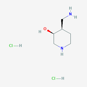 molecular formula C6H16Cl2N2O B15508700 cis-4-(Aminomethyl)-3-hydroxypiperidine dihydrochloride 