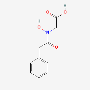 molecular formula C10H11NO4 B15508862 2-[Hydroxy-(2-phenylacetyl)amino]acetic acid 
