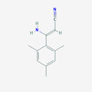 molecular formula C12H14N2 B15508880 3-Amino-3-mesitylacrylonitrile 