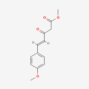 molecular formula C13H14O4 B15508892 Methyl 5-(4-methoxyphenyl)-3-oxopent-4-enoate 