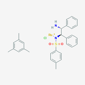 [R-(R*,R*)]-[N-(2-Amino-1,2-diphenylethyl)-4-methylbenzenesulfonamidato-N,N’]chloro[(1,2,3,4,6-η)-1,