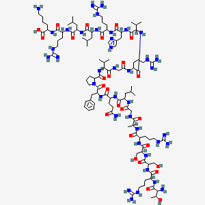 molecular formula C106H184N40O26 B15509140 H-DL-xiThr-DL-Arg-DL-Ser-DL-Ser-DL-Arg-DL-Ala-Gly-DL-Leu-DL-Gln-DL-Phe-DL-Pro-DL-Val-Gly-DL-Arg-DL-Val-DL-His-DL-Arg-DL-Leu-DL-Leu-DL-Arg-DL-Lys-OH 
