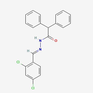 molecular formula C21H16Cl2N2O B15509213 N'-[(1E)-(2,4-dichlorophenyl)methylene]-2,2-diphenylacetohydrazide 