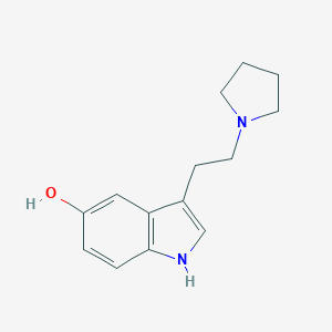 molecular formula C14H18N2O B155094 3-[2-(1-Pyrrolidinyl)ethyl]-1H-indol-5-ol CAS No. 1919-95-5