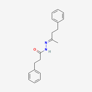 molecular formula C19H22N2O B15509433 N'-(1-methyl-3-phenylpropylidene)-3-phenylpropanohydrazide 