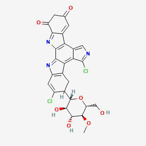 molecular formula C27H21Cl2N3O7 B15509475 Rebeccamycin solid 