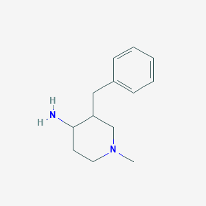 molecular formula C13H20N2 B15509476 rac-(3S,4R)-3-benzyl-1-methylpiperidin-4-amine 