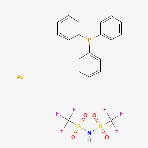 molecular formula C20H16AuF6NO4PS2 B15509678 Triphenylphosphine gold triflimide 
