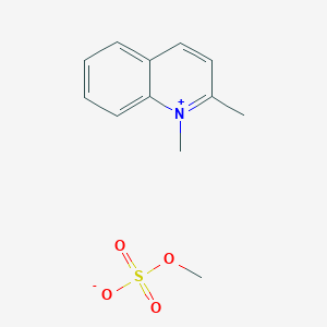 molecular formula C12H15NO4S B155097 1,2-Dimethylquinolinium methyl sulphate CAS No. 1605-74-9